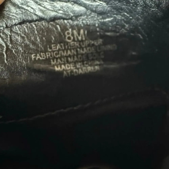 Arturo Chiang Darren Black Leather Knee High Zip Up Boots Size 8 - Picture 12 of 15